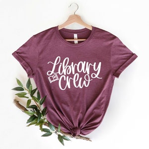 Library Crew, Librarian Shirt, Librarian Gift,Library Gift, Funny Librarian Tee, Library Team Tee, Library Squad Shirt,Funny Teacher Shirt image 5