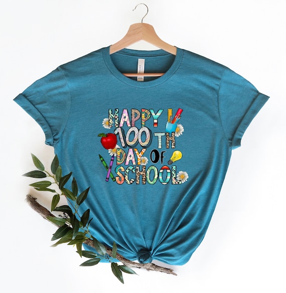 100 Days of School Shirt Happy 100th Day Of School , 100 Day Shirt, 100th Day Of School Celebration, Student Shirt School , Gift For Teacher