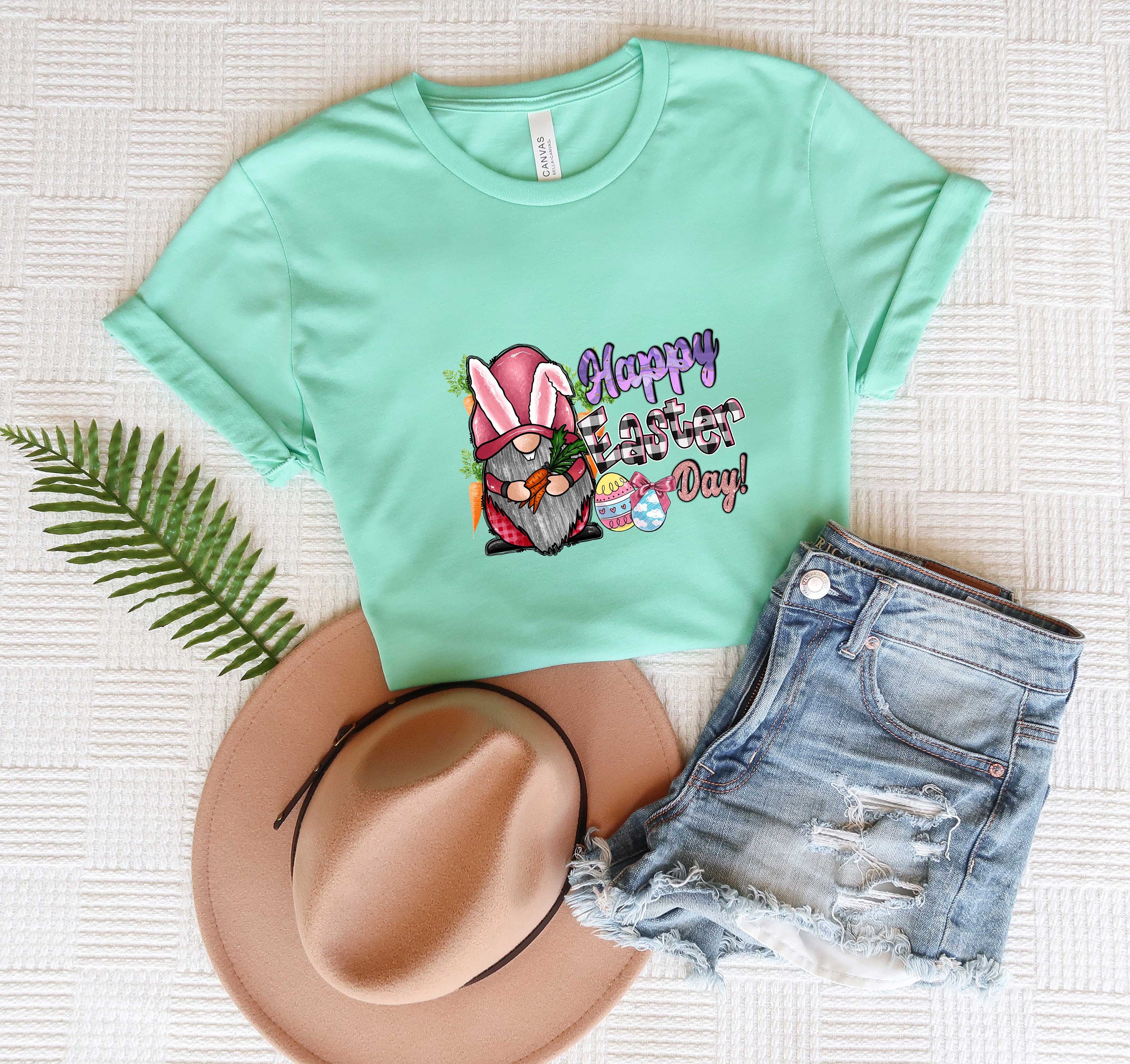 Discover Happy Easter Gnome Shirt, Cute Gnome Shirt, Easter Bunny T-Shirt