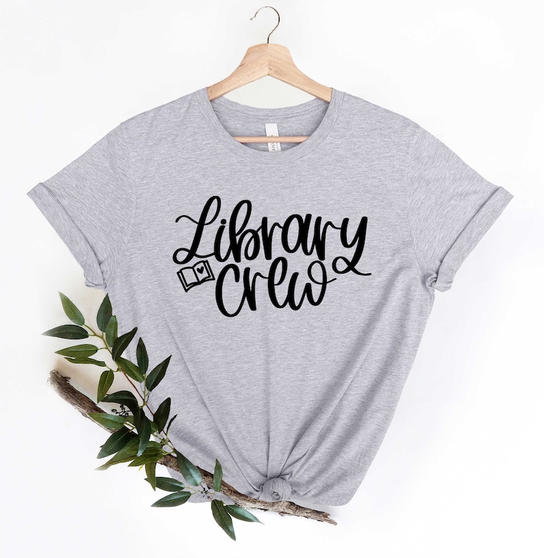 Library Crew, Librarian Shirt, Librarian Gift,Library Gift, Funny Librarian Tee, Library Team Tee, Library Squad Shirt,Funny Teacher Shirt image 2