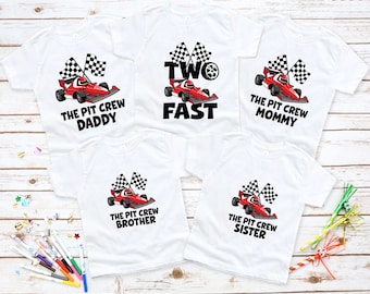 Two Fast Pit Crew Shirt, Pit Crew T-Shirt, Family Birthday Party Shirt, Racing Family Shirt, Pit Crew Racing Shirt, Race Lover Shirt