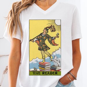 Camiseta unisex inspirada en el tarot, ideal para amantes de las cartas del tarot, regalo místico.
