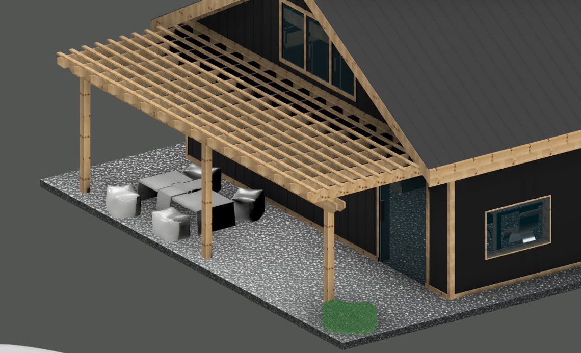 Custom Barndominiums Floor Plans/3d Models for Etsy