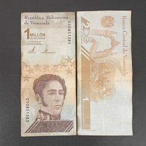 1 Venezuela 1 Million Bolivar Soberano Umlaufbanknote 2020 Welt Papiergeld