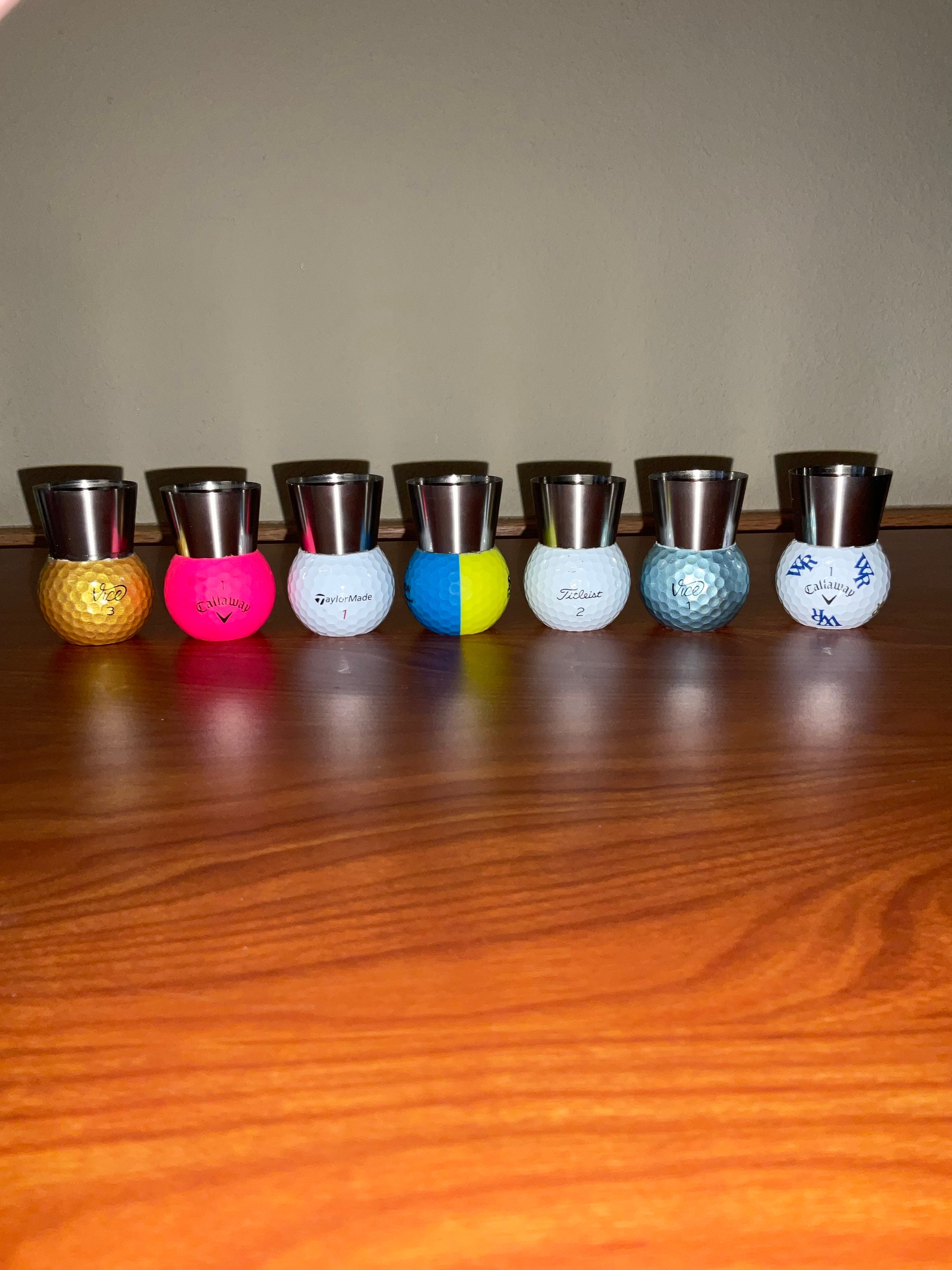 Used Golf Ball Shot Glass Etsy