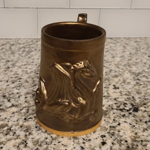 Handmade 14oz Golden Dragon Mug