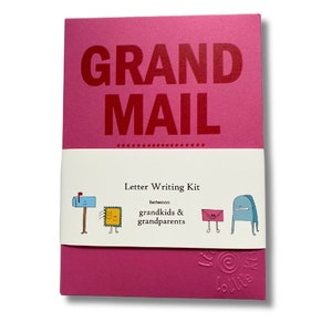 Letter Writing Kit for Grandkids & Grandparents | Tear-off Reply Postcards for Easy Replies | Kids are Rewarded for Writing