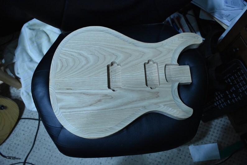 Custom Carved Top PRS Style Guitar Body Solid Ash Etsy