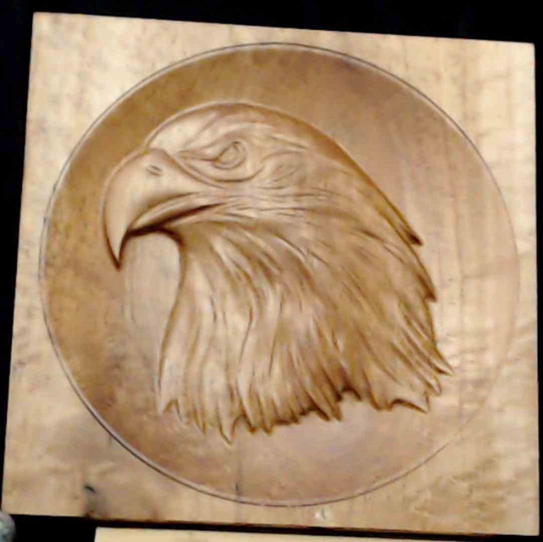 12 Inch Carved Eagle Head Etsy