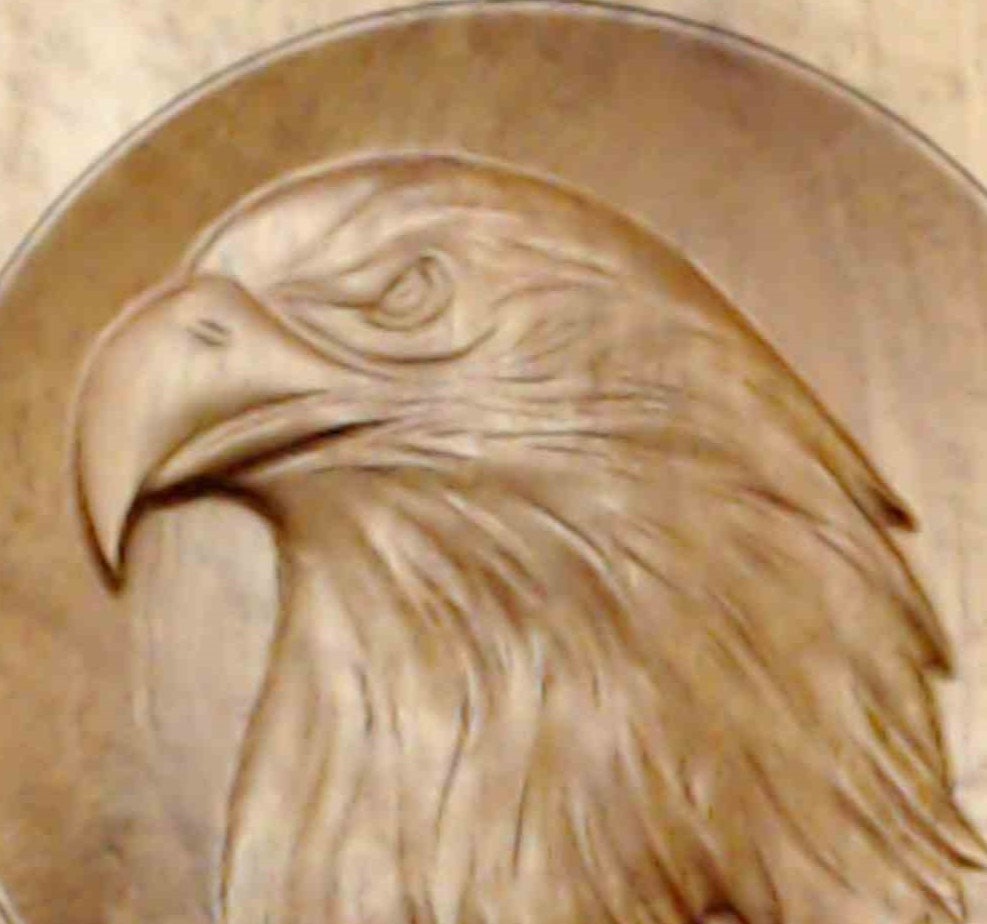 12 Inch Carved Eagle Head Etsy