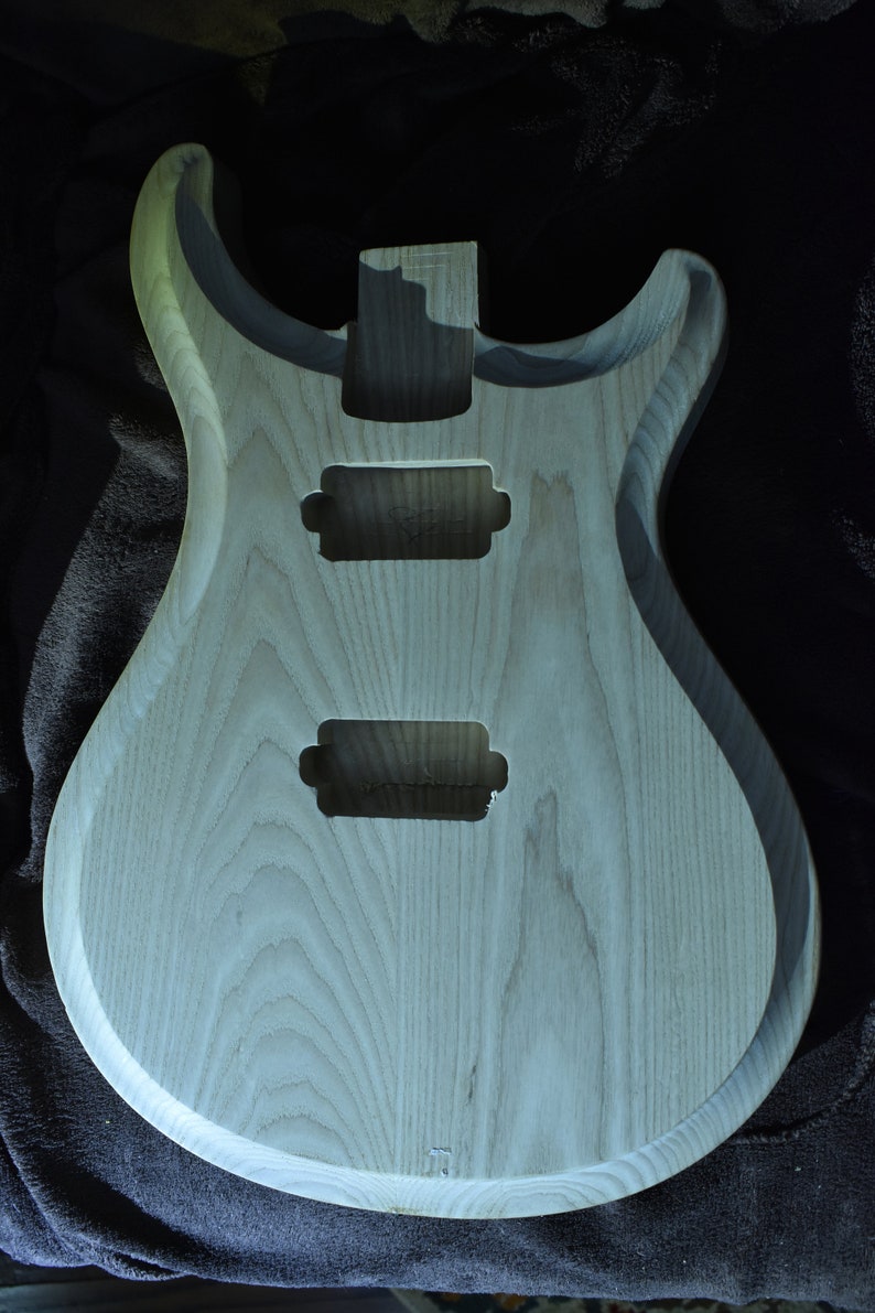Custom Carved Top PRS Style Guitar Body Solid Ash Etsy