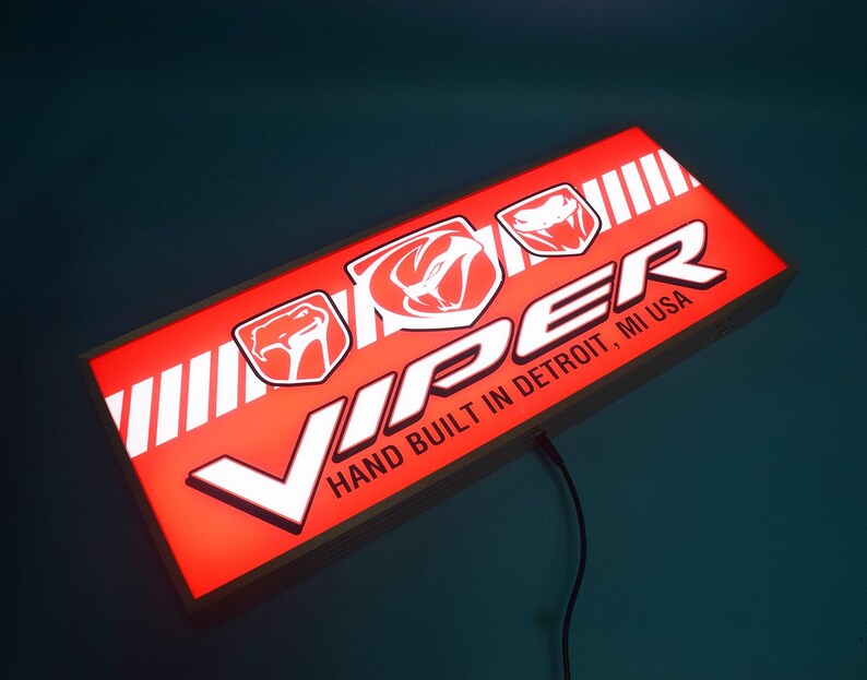 Officially Licensed Dodge Viper LED Light up Sign - Etsy