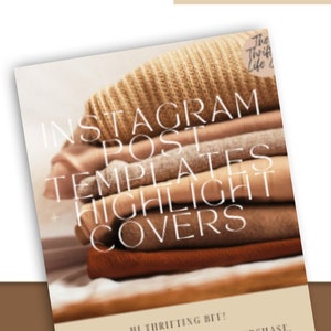 Instagram Posts & Highlight Cover Templates | Reseller Templates | Poshmark | Ebay | Mecari | ThredUp | Thrifting | Starter Pack