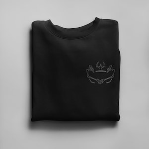 Anime Sweatshirt | Cursed Sweatshirt | Anime Minimalist Sweater | Anime Merch | Anime Fan Gift | Lowkey Minimal Sweater | Anime Lovers Shirt