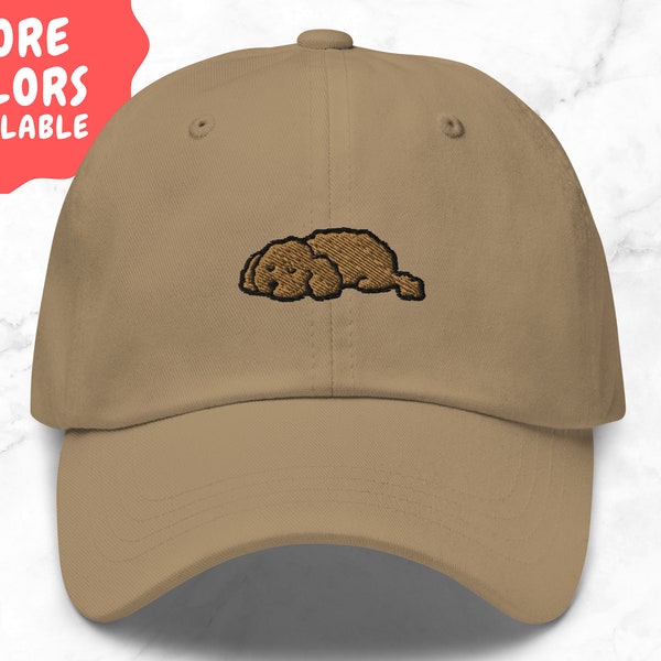 Sleeping Cockapoo Cavapoo Embroidered Hat | Cockapoo Gifts | Cockapoo Hat | Cavapoo Gift | Browndoodle | Cockapoo Mom | Cavapoo Mom | Doodle