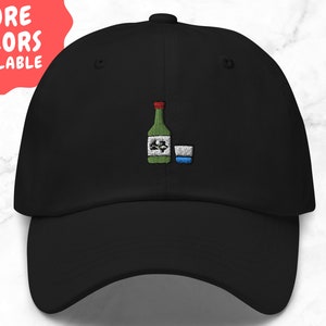 Soju Hat | Embroidered Korean Soju Hat | Korean Fashion | Embroidered hat | gift for him | soju | Korean Food | korean gifts | Soju Fan