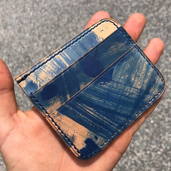 Marbled Rocado Shell Cordovan Card Holder