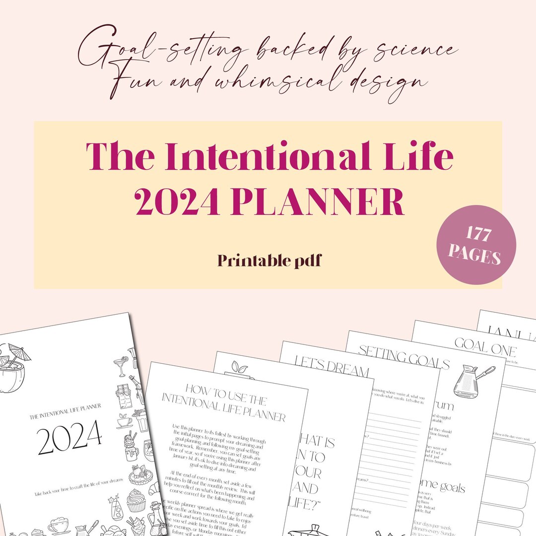 Fun 2024 Planner, 2024 Diary, 2024 Printable Planner, Printable Diary