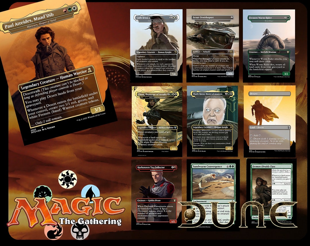 MTG Proxy Dune 100 Card Commander Deck for Magic the Gathering Etsy