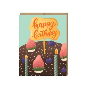 Happy Birthday Cake Card