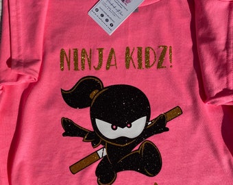 Camiseta Ninja Kidz / Camiseta de cumpleaños Ninja Kidz/Cumpleañero /Regalos /Camiseta para niños /Camiseta personalizada /Cumpleañera