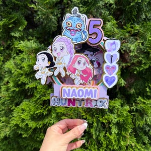 Huntr/x Cake Topper| |Birthday Girl|Cake Topper| K-Pop Demon Hunters Cake Topper| Chibi Style| Kawai Cake Topper