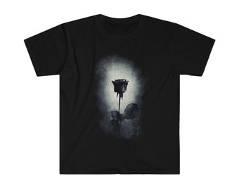 Gothic Black Rose T-shirt