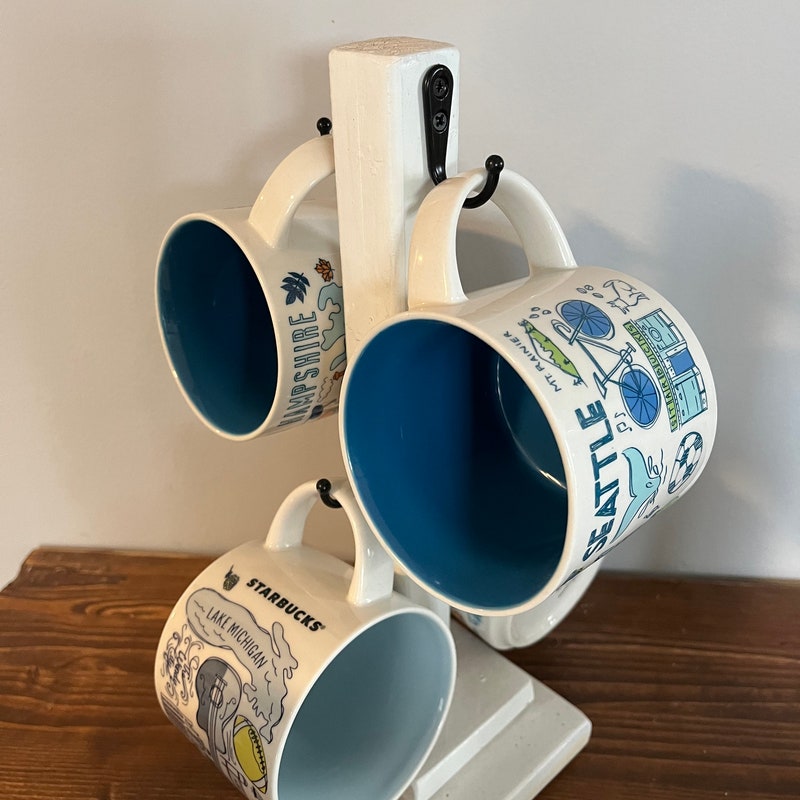 Red Mug Rack Coffee Mug Rack - Etsy