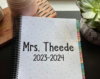 2026-2027 Custom Teacher Planner (Fully Customizable!!)