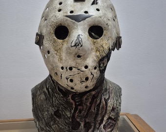 Lake Monster 7 Latexmaske und Hockeymaske im Set