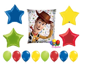 Woody Birthday Balloons Deluxe Set, Toy Story Woody Globos Fiesta Decoraciones, Toy Story Woody Party Balloons