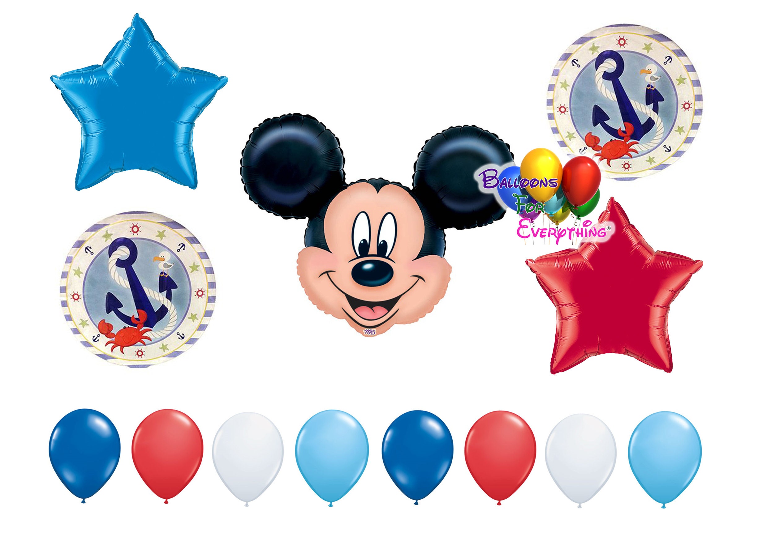 Nautical / Sailor Mickey Mouse Birthday Party Ideas