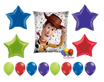 Woody Birthday Balloons Deluxe Set, Toy Story Woody Globos Fiesta Decoraciones, Toy Story Woody Party Balloons, Forky Balloons