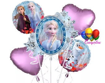 Disney Frozen Birthday Balloons Bouquet, Frozen Globos Fiesta Decoraciones, Elsa Party Balloons, Disney Frozen Elsa Party Decorations
