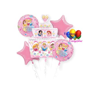 Disney Princess Birthday Balloons Bouquet, Princess Party Balloon Decorations, Princess Party Supplies, Decoracions de Globos Princesas