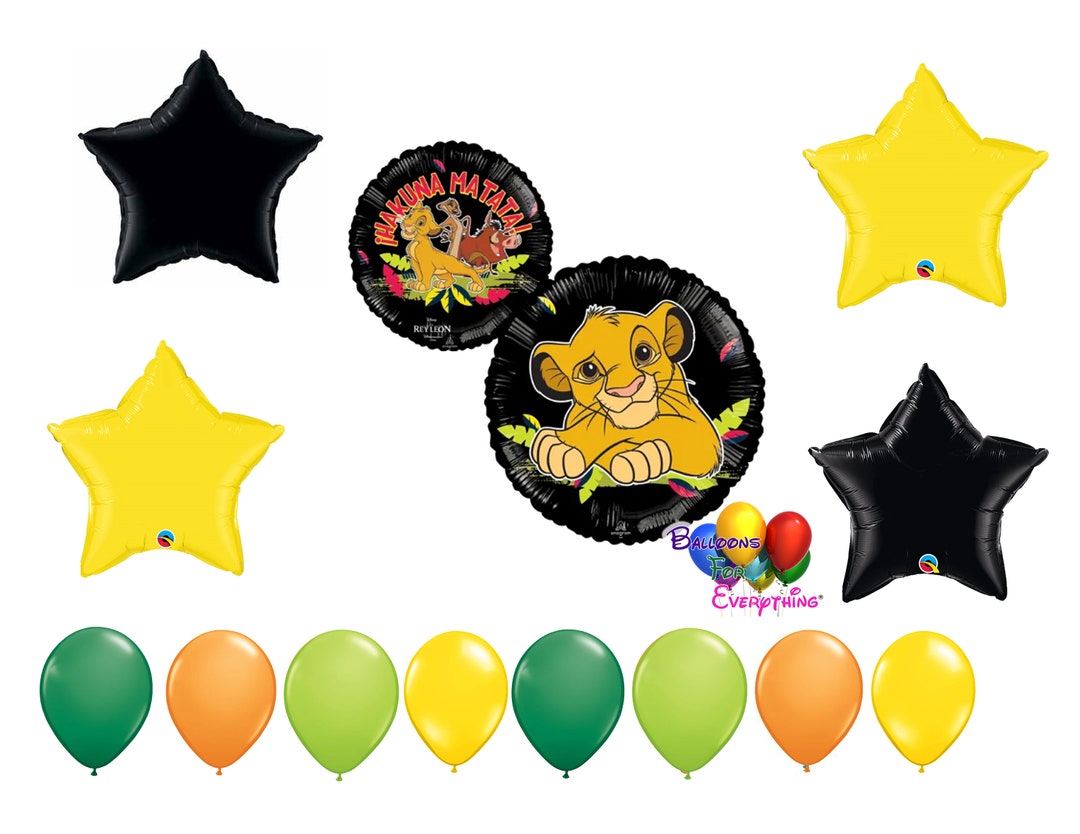 Simba Lion King Balloons Deluxe Set, Simba Baby Shower Balloon