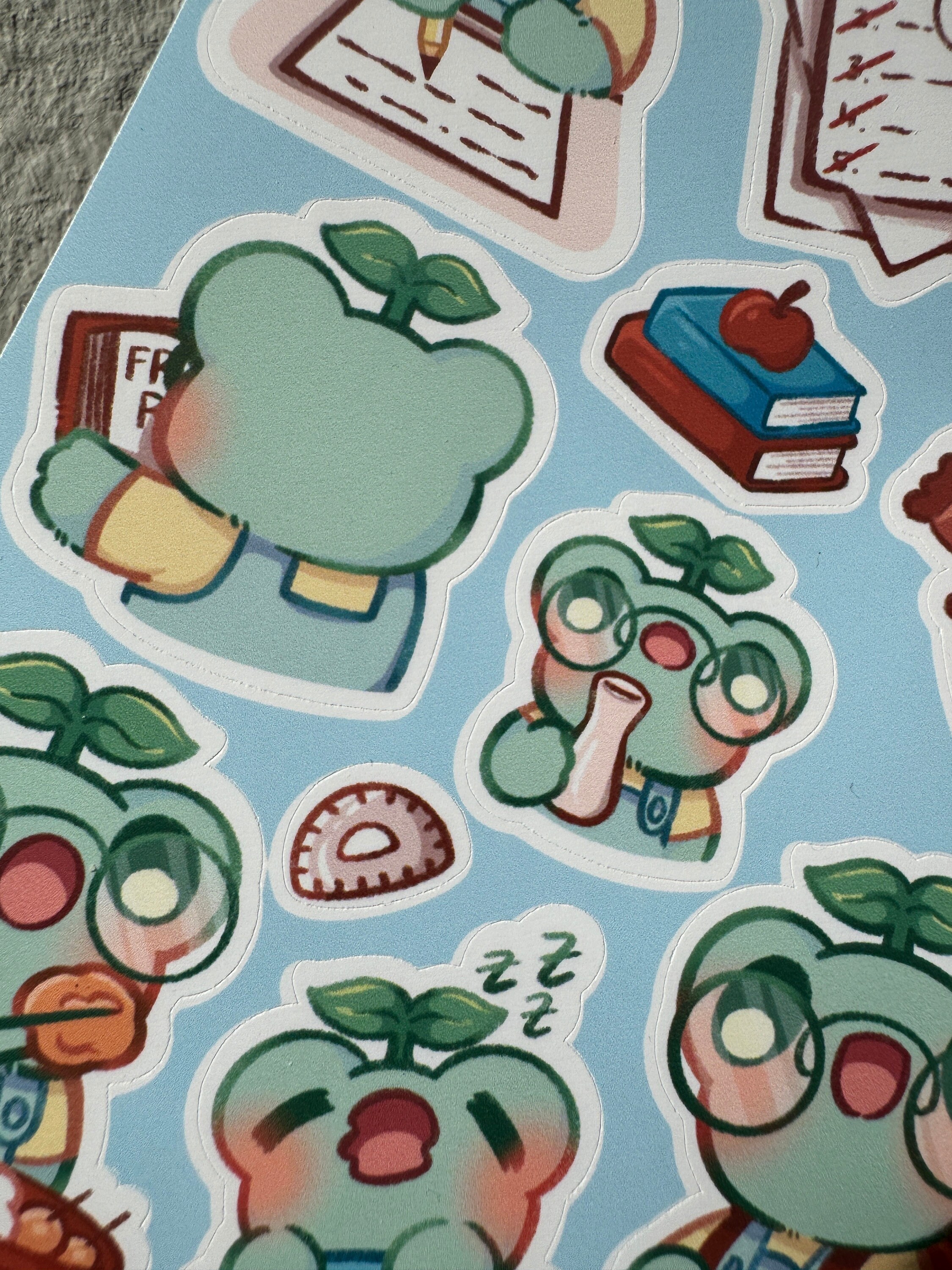 Froggy Student Planner Sticker Sheet - Cute Frog Student Stickers ...