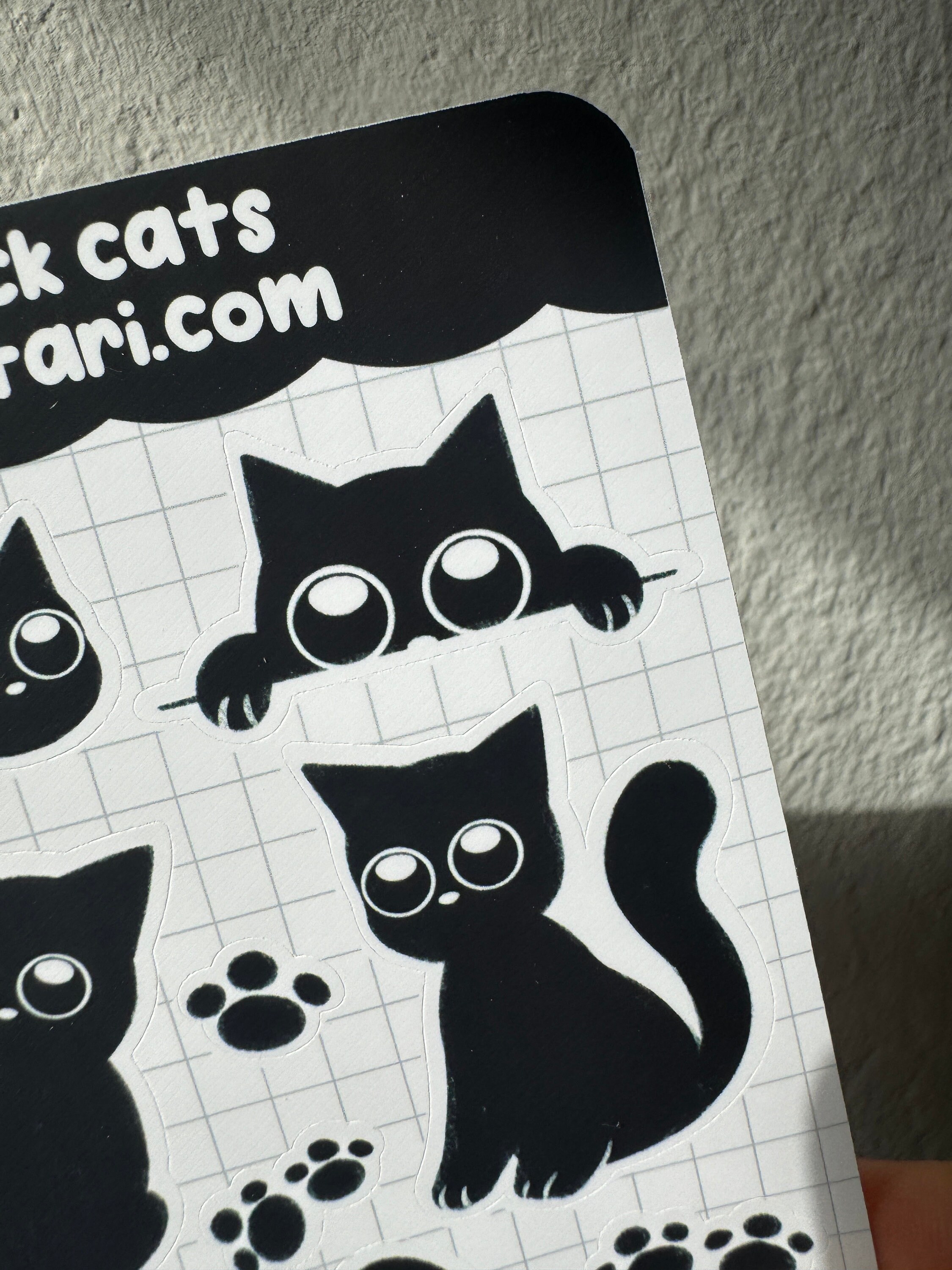 Cute Black Cat Sticker Sheet | Journal Stickers, Scrapbook Sticker ...