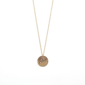 14k Gold Filled Hammerhead Shark Hand-Stamped Pendant Necklace – Ocean-Inspired Design | Durable, Tarnish-Resistant, Dainty 18-Inch Chain