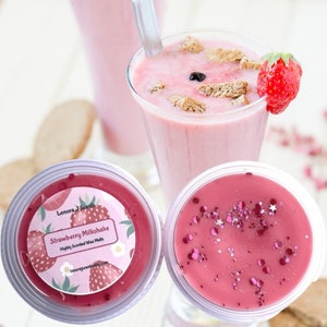Strawberry Milkshake Type Shot Cup Wax Melts, Wax Tarts, Wax Melts for Warmers, Home Fragrance