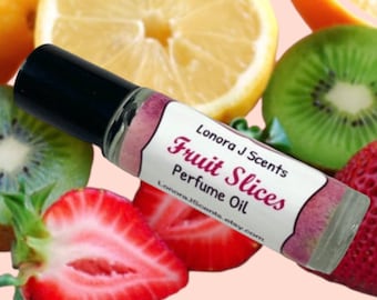 Fruit Slices Perfume Oil Roll On, Vegan Fragrance
