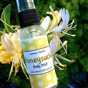 Honeysuckle Body Spray, Body Mist, Fragrance Mist