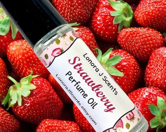 Strawberry Roll On Perfume Oil, Perfume Oil Roll On, Perfume Roll On, Roll On Fragrance