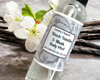 Black Vanilla Musk Body Mist, Fragrance Spray