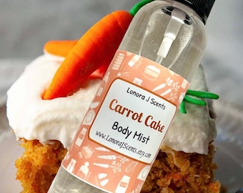 Carrot Cake Body Spray, Body Mist, Fragrance Mist, Body Splash, Perfume Spray