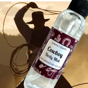 Cowboy Body Spray for Men, Body Mist, Fragrance Mist, Body Splash, Masculine Body Spray