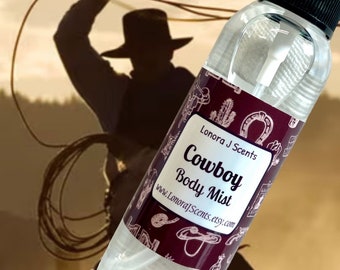 Cowboy Body Spray for Men, Body Mist, Fragrance Mist, Body Splash, Masculine Body Spray