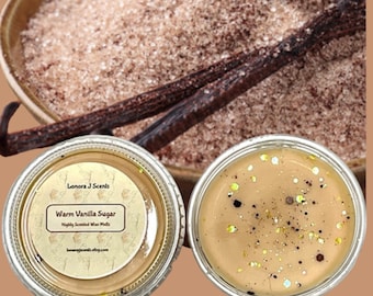 Warm Vanilla Sugar Type Scented Wax Melt Shot, Soy Blend