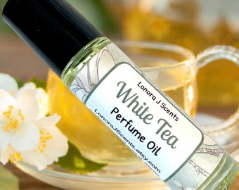 White Tea Perfume Oil Roll On, Coconut Oil Fragrance