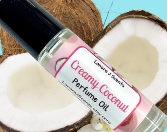 Creamy Coconut Roll On Perfume Oil, Perfume Oil Roll On, Perfume Roll On, Roll On Fragrance